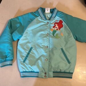 Disney Little Mermaid Bomber Jacket size 5/6